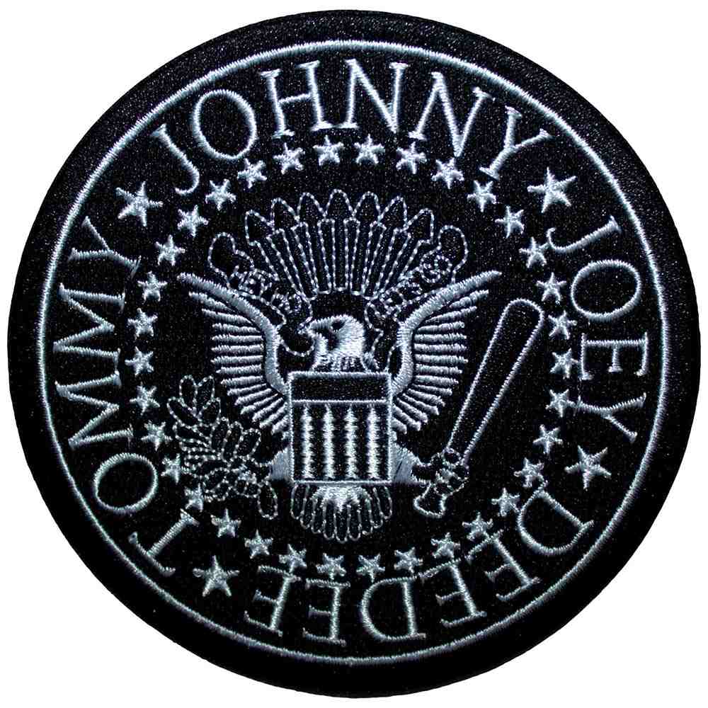 Ramones - Presidential Seal Patch - Zwart/Wit
